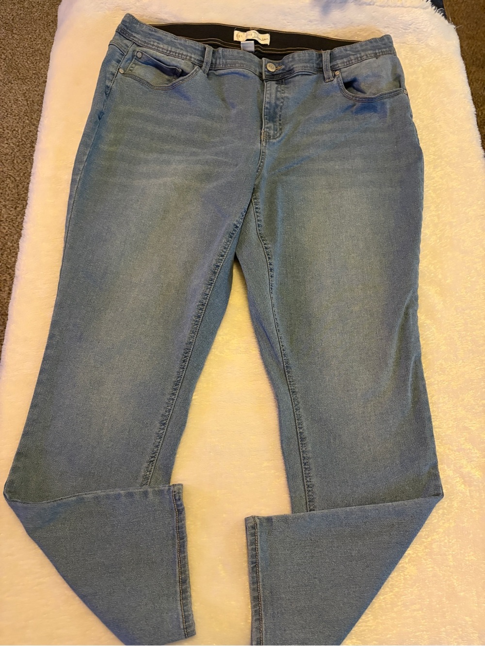 Cato Light Blue Straight-Leg Stretch Jeans